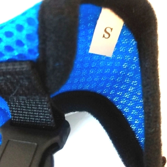 SMALL PET HARNESS VEST WITH LEASH ROYAL BLUE AND BLACK SIZE SMALL NWT - Picture 7 of 8